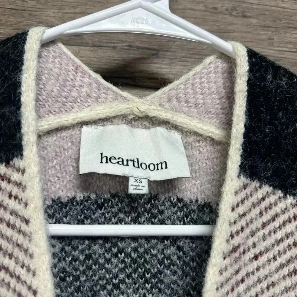 Heartloom Plaid Patchwork Cardigan Sweater - Multicolor - Picture 3 of 6